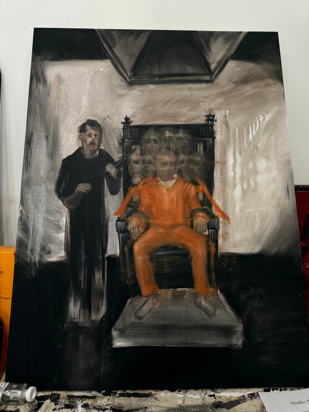 Innocent man in electric chair