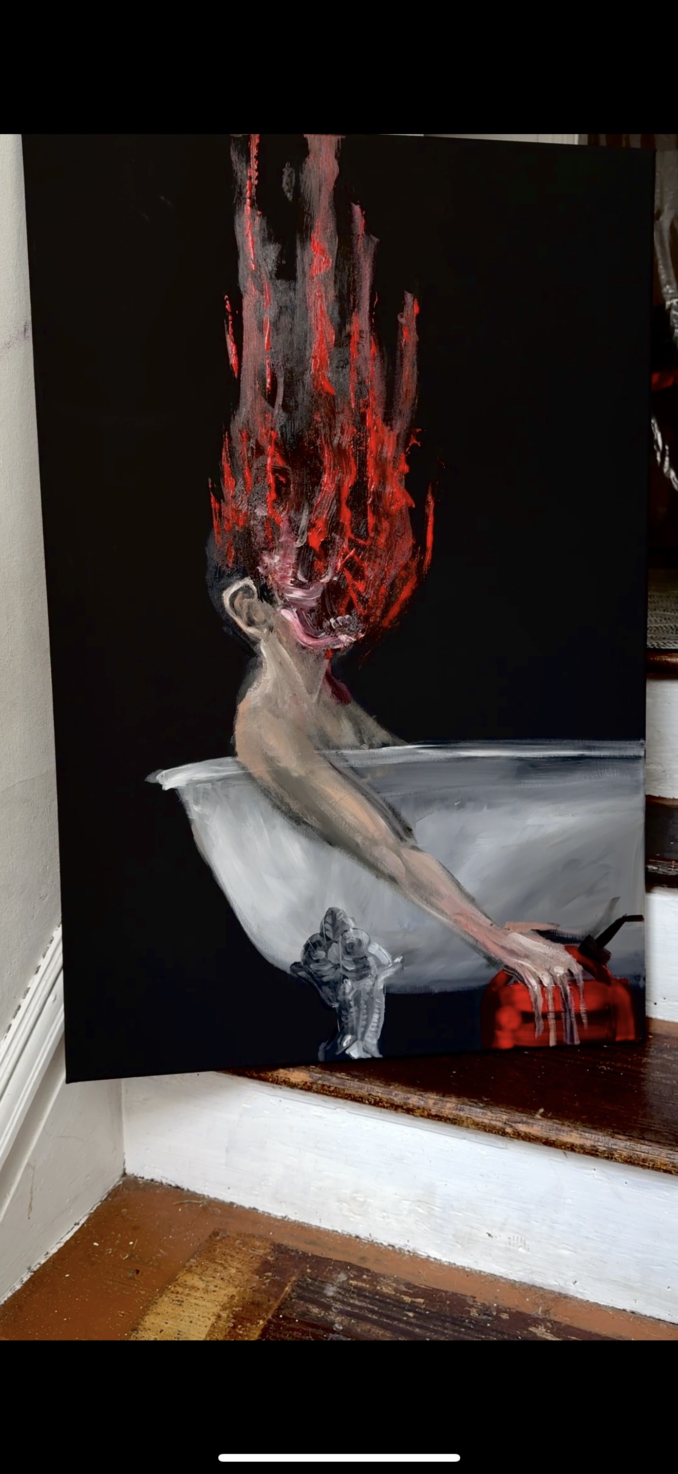 I filled my tub with gasoline